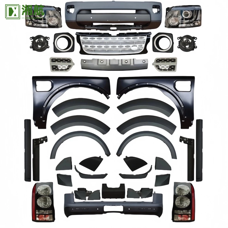 

Suitable for Land Rover Discovery 3 upgrade to Discovery 4 body kit, front and rear bumper installation without damage