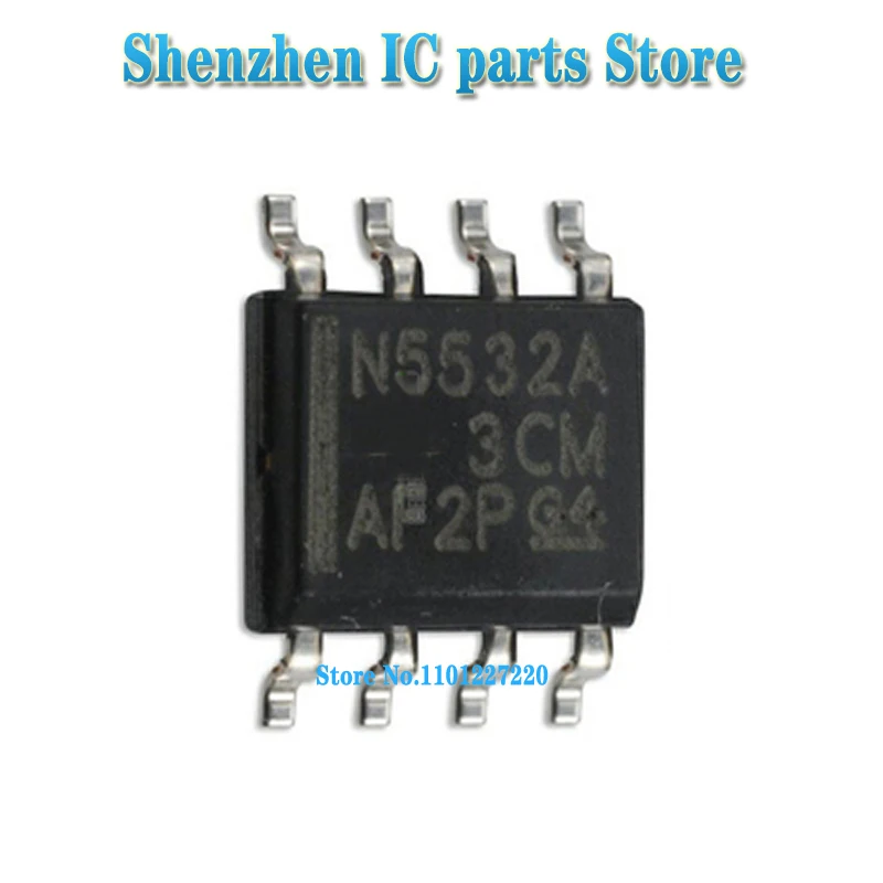 10pcs/lot  NE5532AD N5532A NE5532A SOP8 In Stock