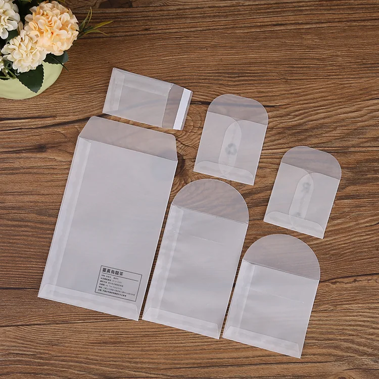 50pcs Translucent Mini Envelopes Used for DIY Postcard/Card/Jewelry Storage Bag Wedding Invitations Small Gift Packaging Bag