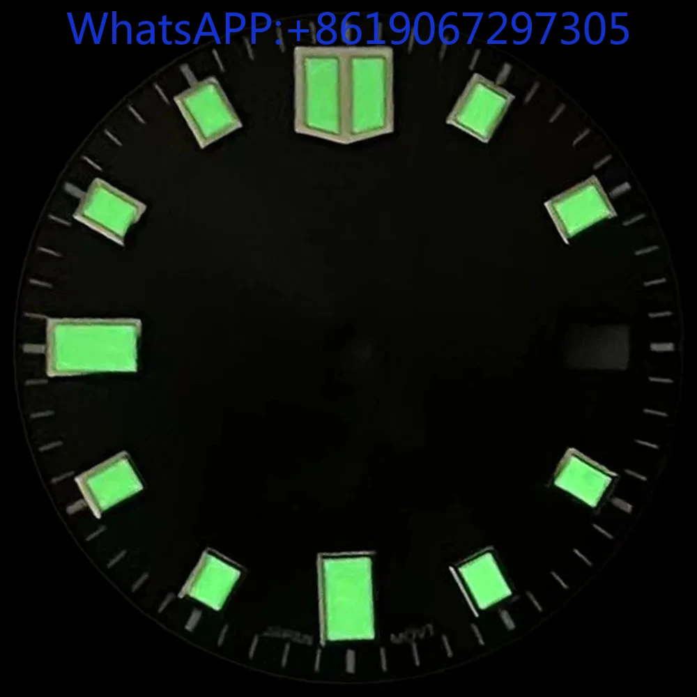 Sunburst MOP الملمس ساعة الطلب مناسبة ل NH35/36/4R الحركة التلقائية وزارة الدفاع أجزاء nh35 حالة الأخضر لوم الساعات للرجل