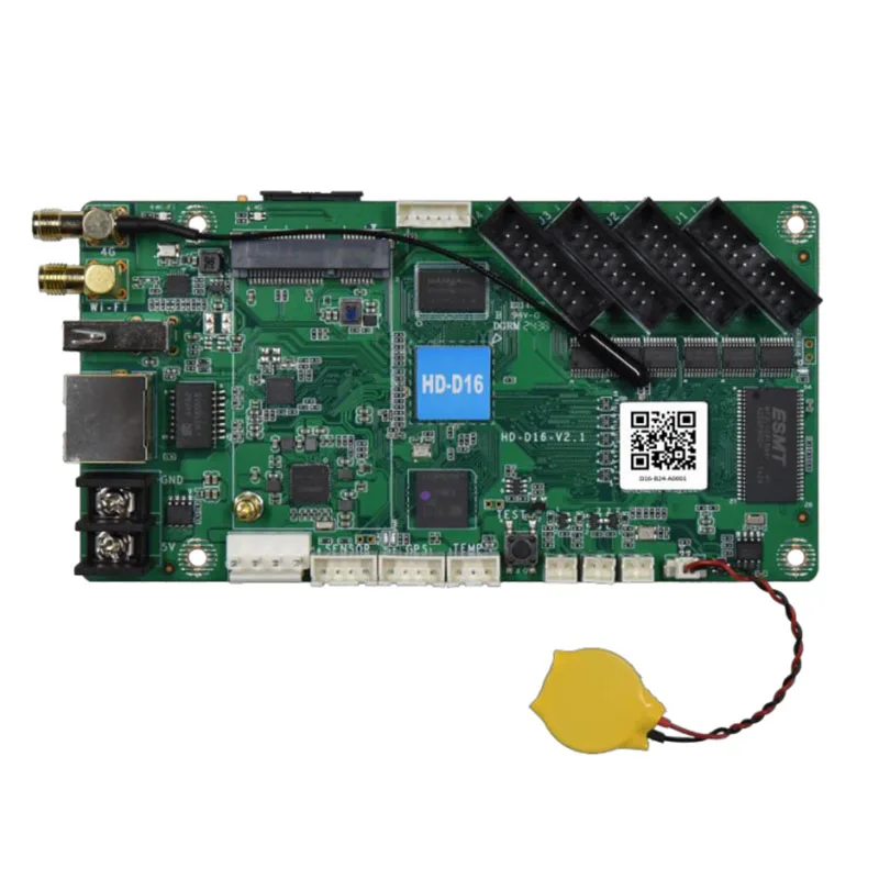 Huidu D16 Wi-Fi Asynchronous Full Color Banner Screen Control Card For Taxi Car Led Screen And Support Mobile App Control