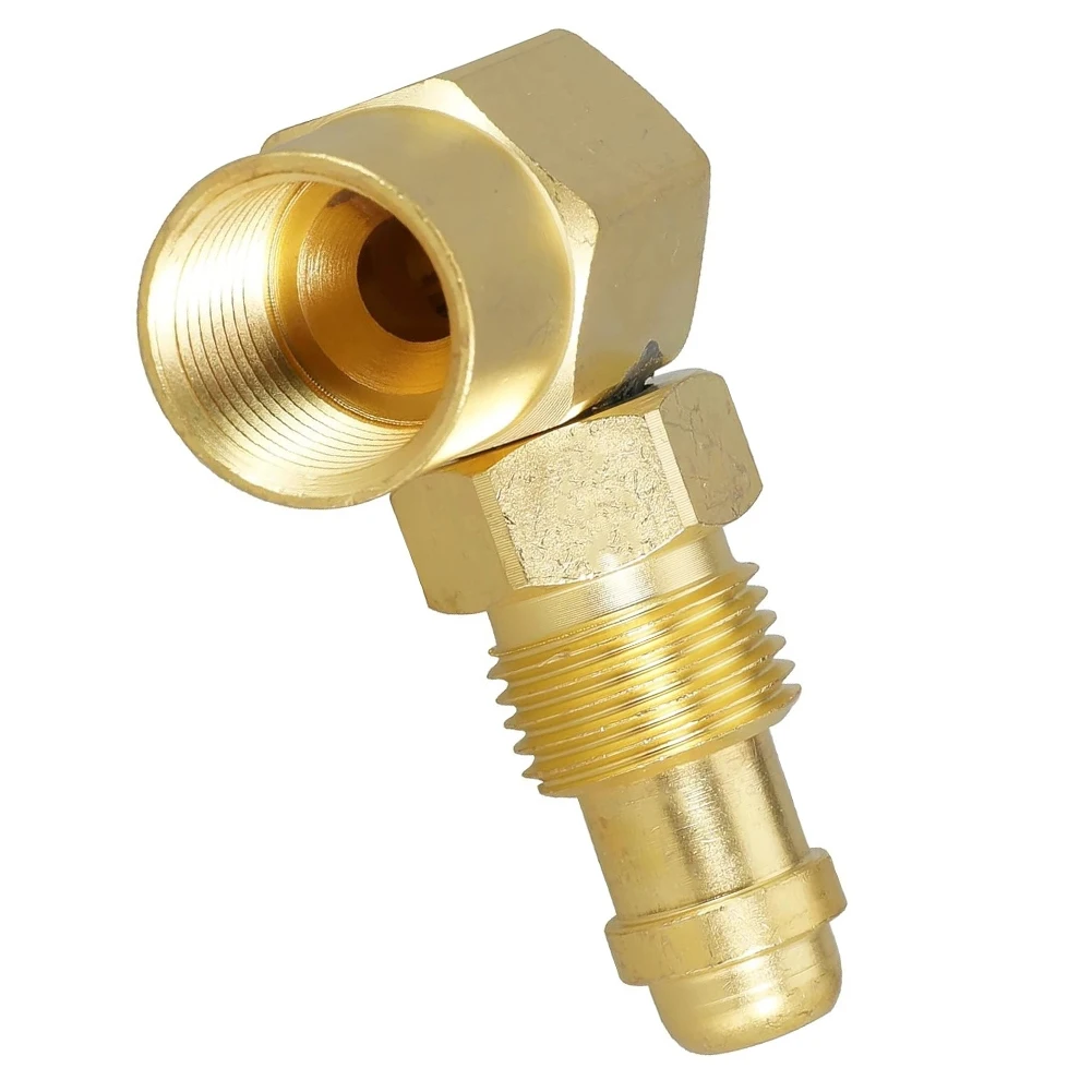 1pc AW-407 CGA 032 Nut/NIP - 032 Body Brass 90° TIG/MIG Welding Machine Fitting For Welding Hoses Parts