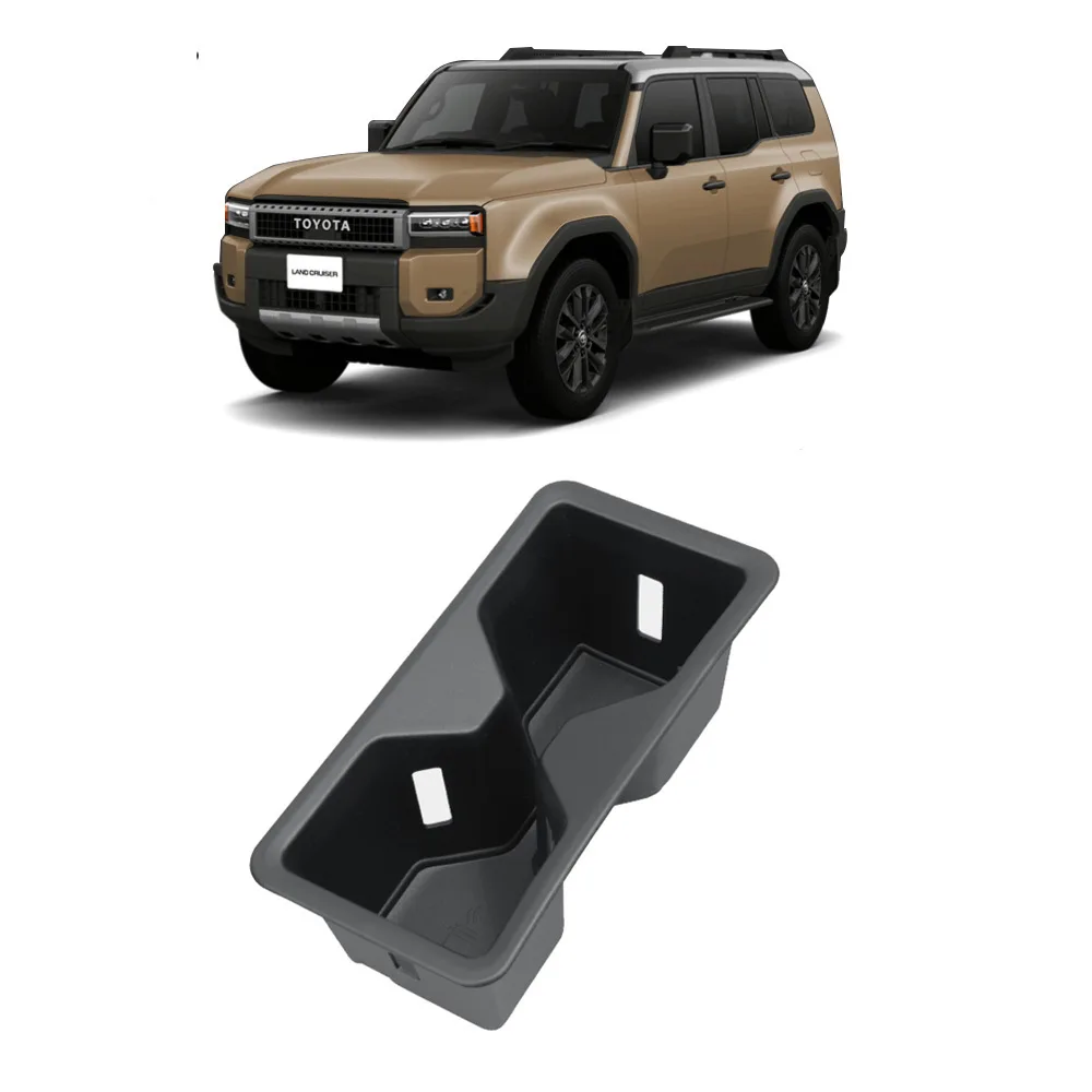 Para toyota 24 prado lc250 controle central caixa de armazenamento copo água modificação suprimentos