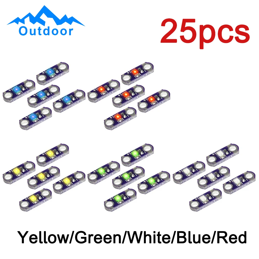 25PCS/lot Mini LilyPad LED LED Light Module Smart Electronics Lilypad Led Module Yellow/Green/White/Blue/Red Light Module 3V-5V