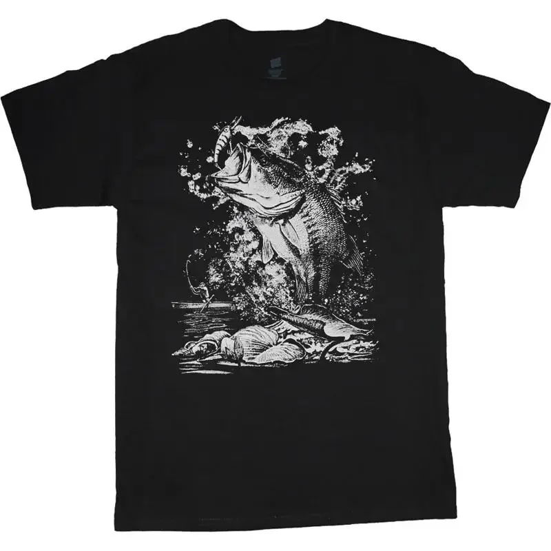 Bass Fishing T Shirt Mens Clothing Apparel S Gear Tackle Accessories