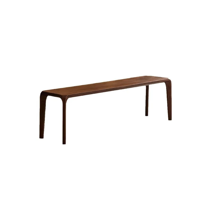 

Bench mortise and tenon dining table stool modern simple shoe changing stool Nordic solid wood cherry wood bed stool
