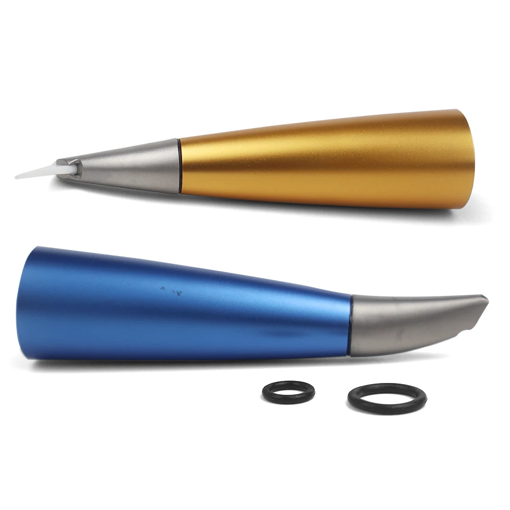 Gloden/Blue Handle Dental Air Polisher for EMS AIR-FLOW HANDY PERIO Compatible handle Dental Subgingival polisher Nozzles tool