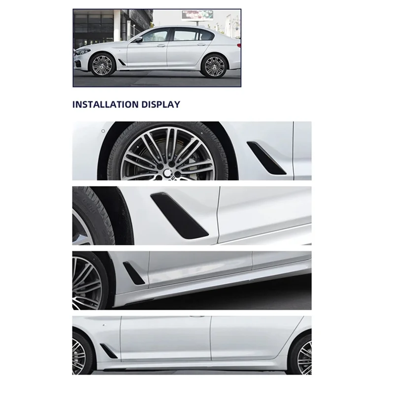 

1Pair Car Body Fender Trim Strip For BMW 5 Series G30 G31 G38 2018-2022 51137349593 51137349594 Side Air Vent Cover