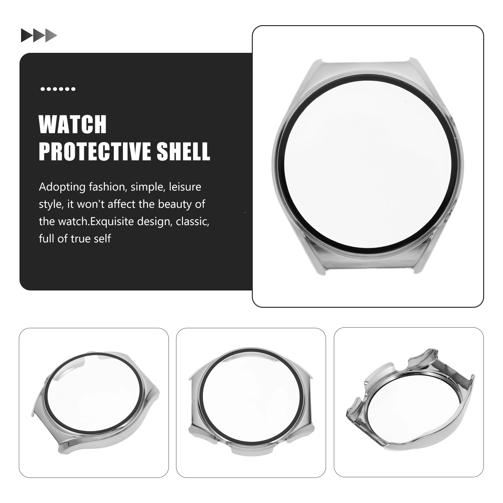 

Fashionable Smartwatch Protective Case Screen Protector Anti-Scratch Watch Cover Stylish Wristwatch Shell Hard Case Watch