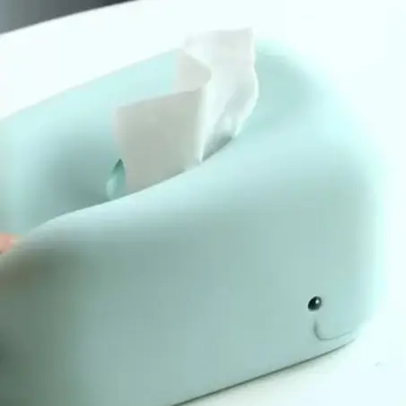 

Creative Silicone Tissue Box Desktop Mobile Phone Holder Cute Cartoon Living Room Bedroom Children's Anti-fall Household Pumping