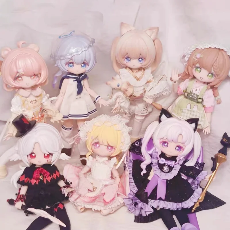 

Коллекционная шарнирная кукла BJD 1/12 Blind Box: Приключение на острове зверей, 100% оригинал, подвижные суставы, DIY, подарок для девочки на праздник, игрушка