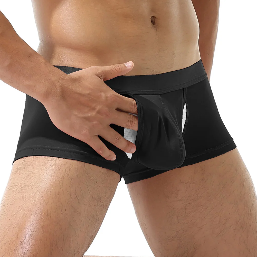 

Мужское нижнее белье, новый стиль, шорты-боксеры, удобные дышащие быстросохнущие мужские трусы, сексуальные тонкие трусы с плоскими углами для мальчиков