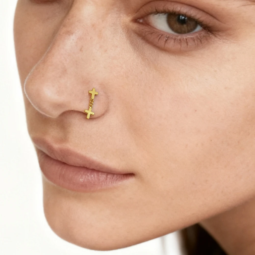 Stainless Steel Nose Ring Set for Women