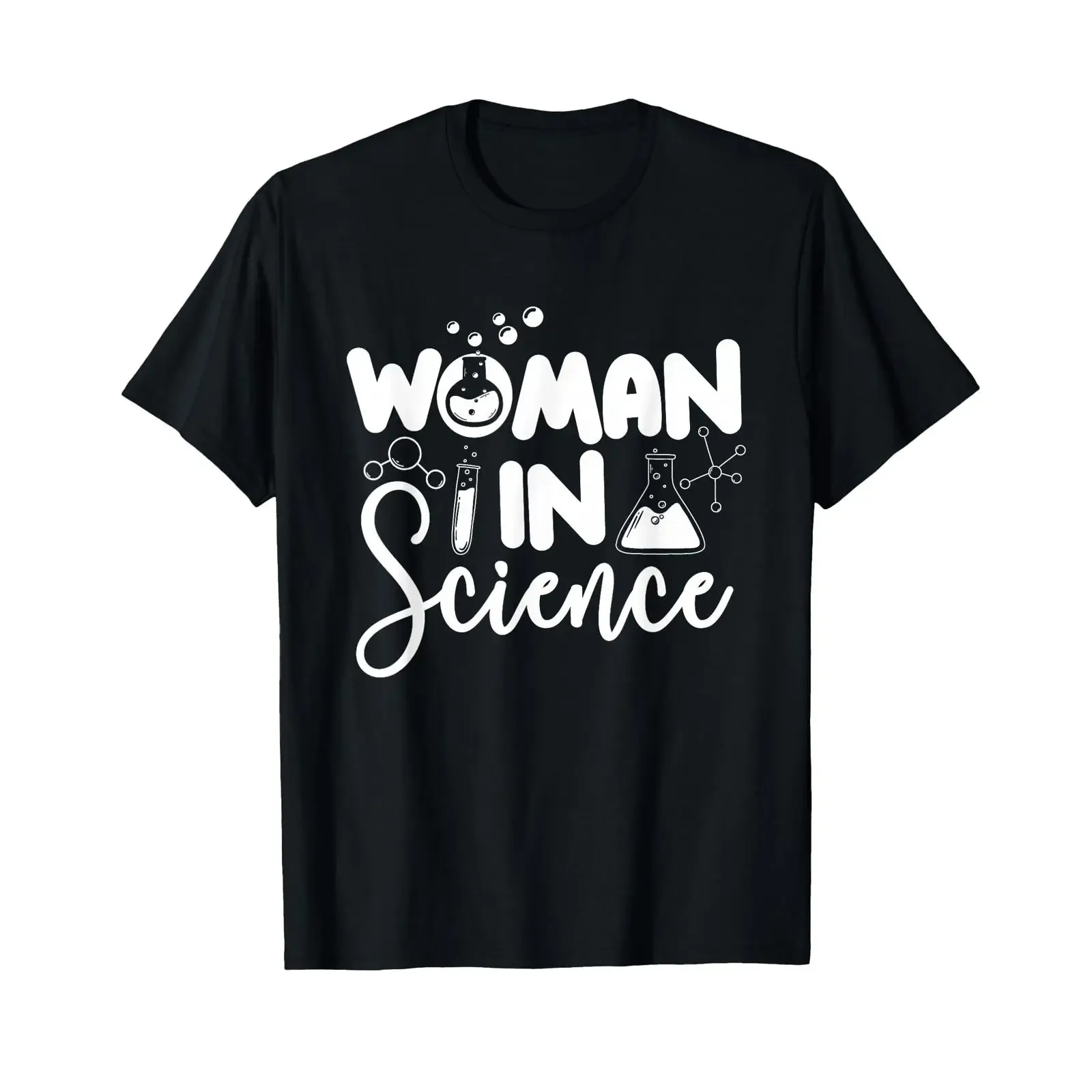 Woman in Science Biology Lover Fan Physics Chemist T Shirt vintage Washed Comfortable Stretched Soft homme graphic Slightly