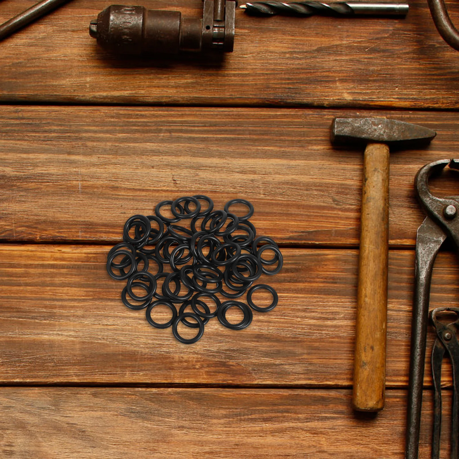 

50Sets Electric Wrench Retainer Rings Friction Ring Kit for Impact Pneumatic Tools Anvil Clip Durable Portable Black