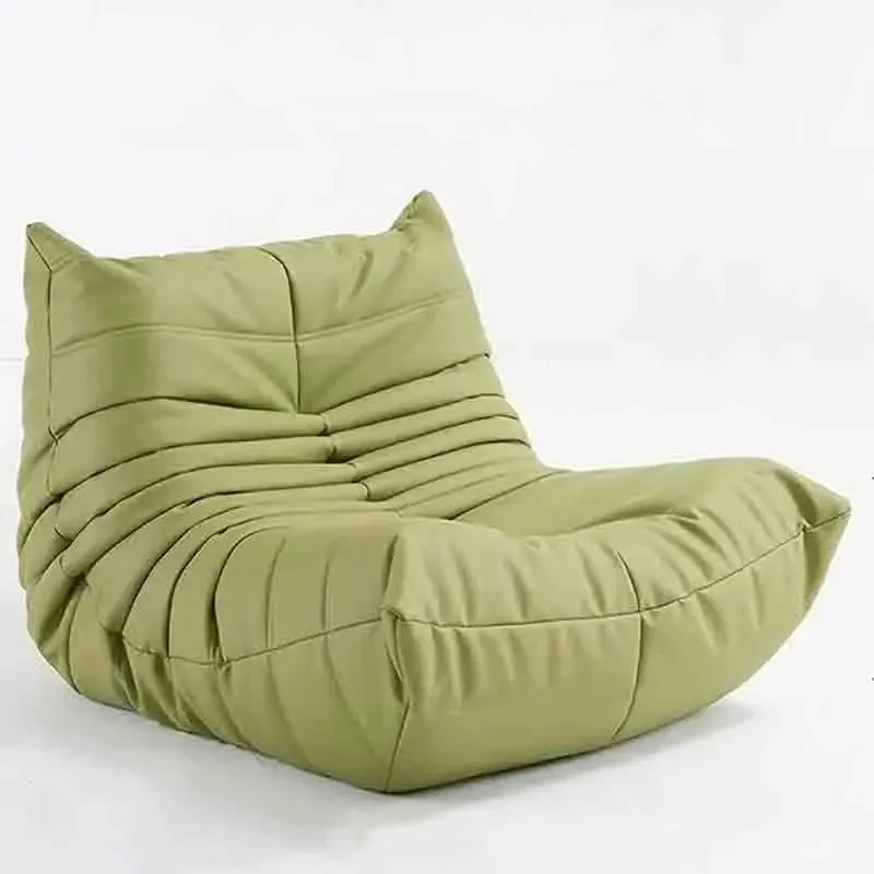 كرسي Fireside بدون ذراع أريكة أرضية كسولة أريكة صالة ناعمة كرسي لغرفة المعيشة وغرفة النوم وصالون كرسي كيس فول فردي