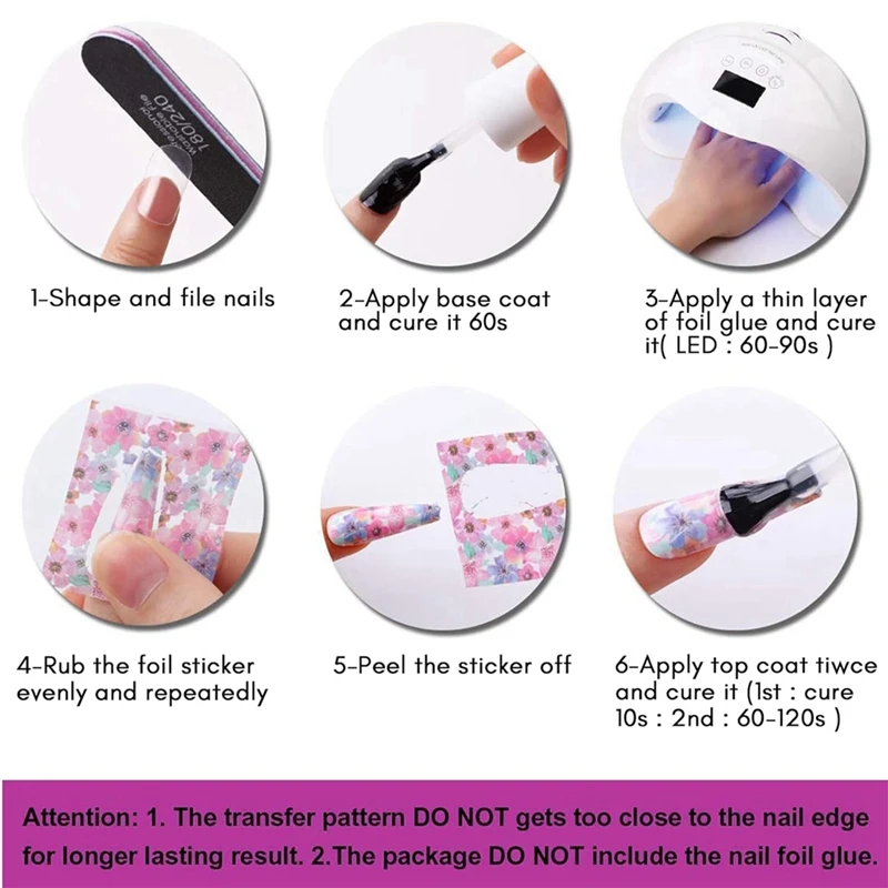 10 Rolls Nail Decals Nail Extension Gel Art Decorations For Women Nail Extension Gel DIY Design Nail Art Decorations Easy To Use