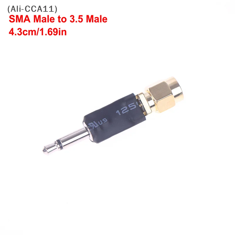 

2025 1Pc SMA Male Female To 3.5mm Adapter Connector for Mono Headphone Audio Radio Test SMA To 3.5mm Adapter