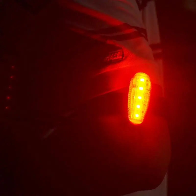 LED Accessories Tail Light Running Clip Bag USB Light Waterproof Outdoor Sports Li Battery Rechargeable MTB STLM