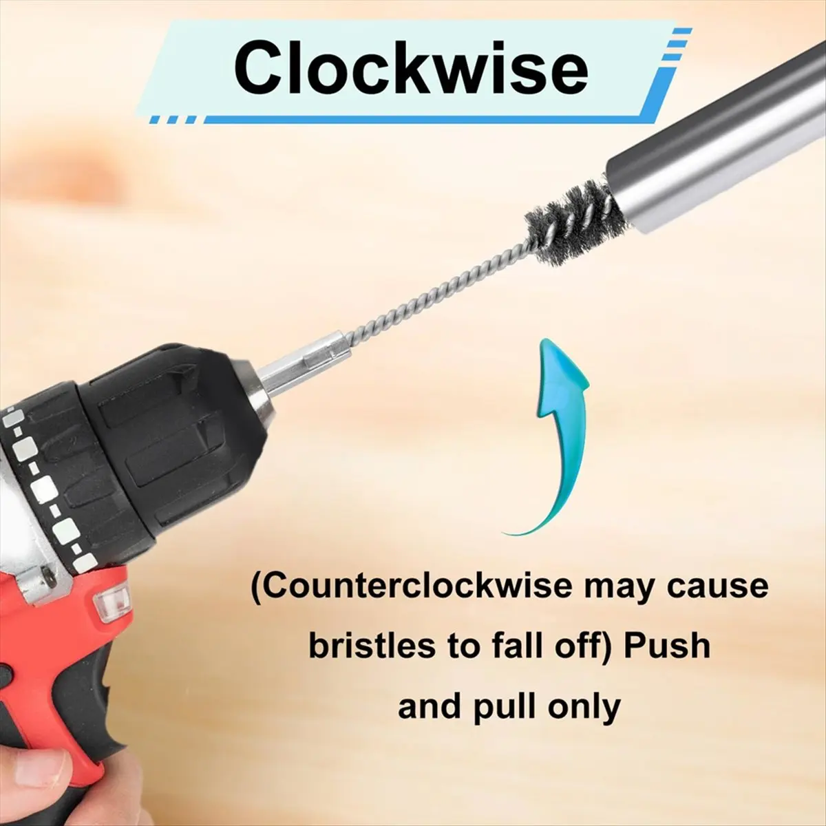 【WSFS】 8pcs Bore Brush, Stainless Steel Wire Brush Drill Attachments with 1/4 Inch Hex Shank Twisted Wire Cleaning Tools