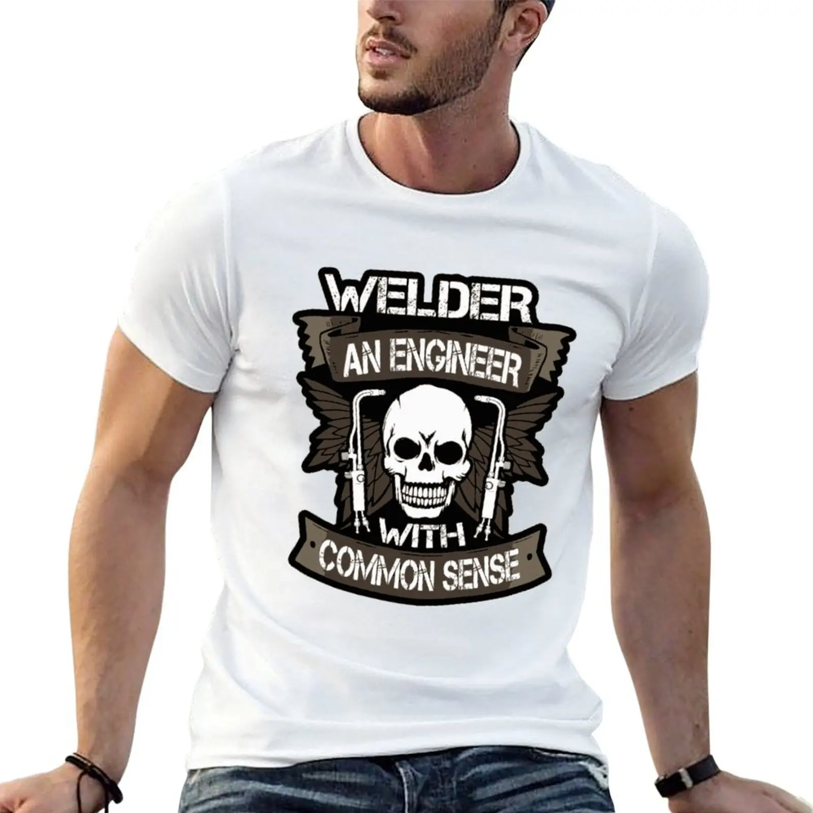 

Welder Saying T-Shirt man t shirt cotton high quality t shirt custom print anime tshirt T-shirt