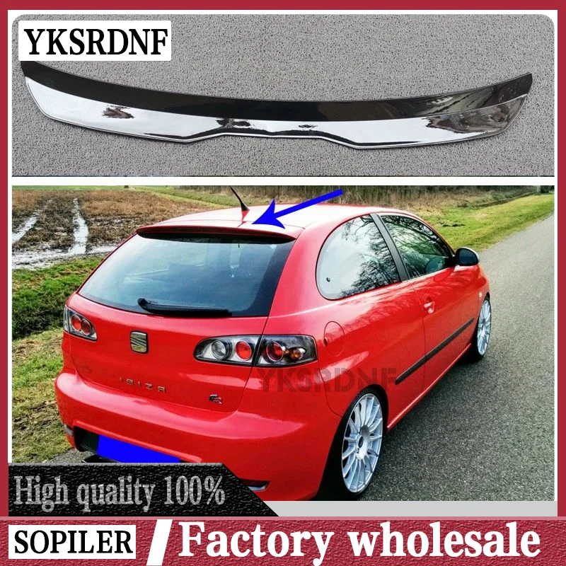 Universal Spoiler Lip for VW Seat IBIZA TGI/FR Hatchback 2017 2019 2021 Rear Roof Spoiler ABS Plastic Car Tail Wing