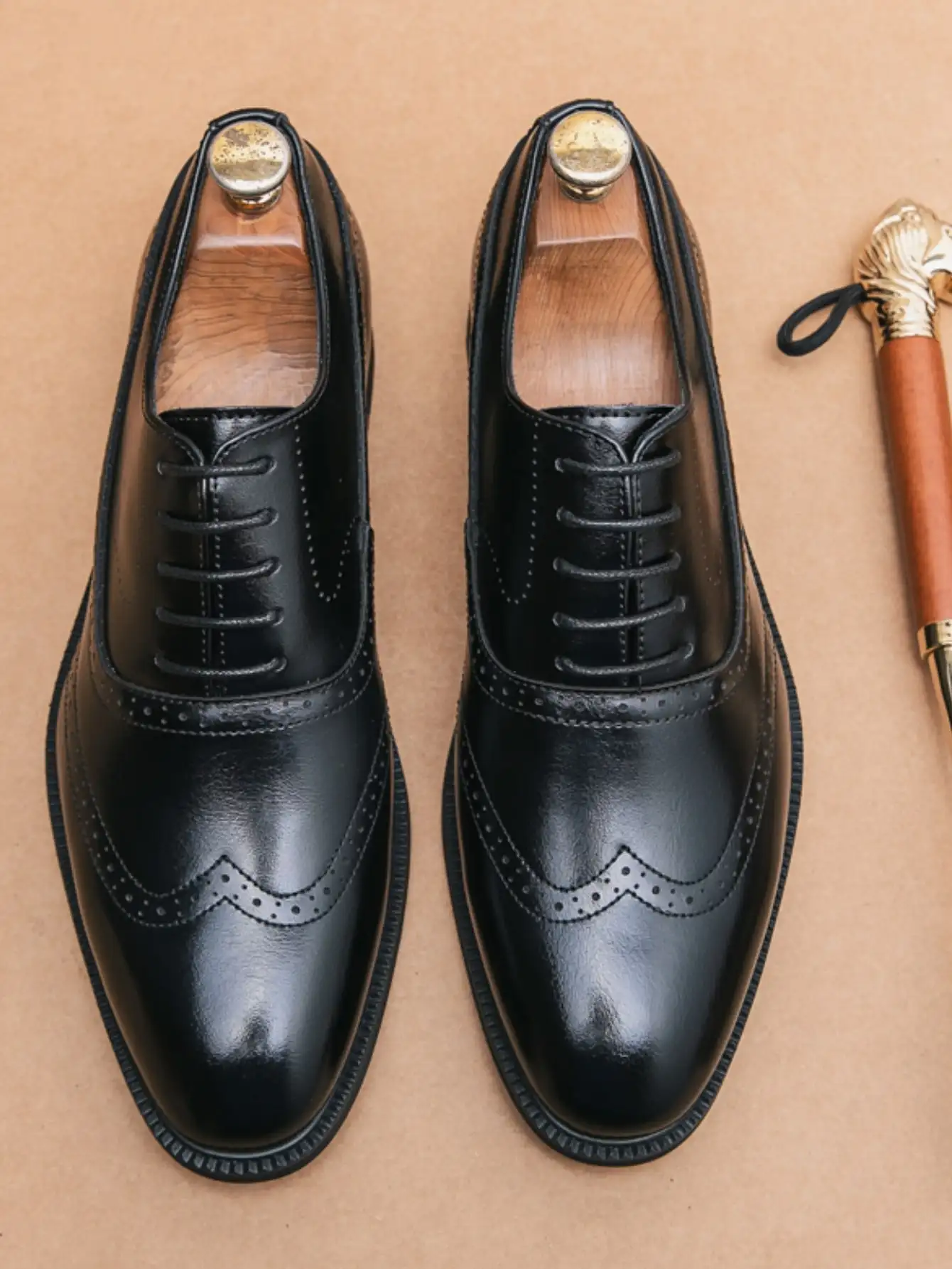 Business Oxford Shoes For Men, Lace-up Front Dress Shoes