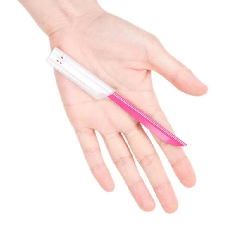 5/10 قطعة مجموعات آلة إزالة الشعر الحاجب الوجه شفرة ماكينة حلاقة المحمولة الفولاذ المقاوم للصدأ إزالة الشعر سلامة الحاجب قطع أدوات ماكياج امرأة #4