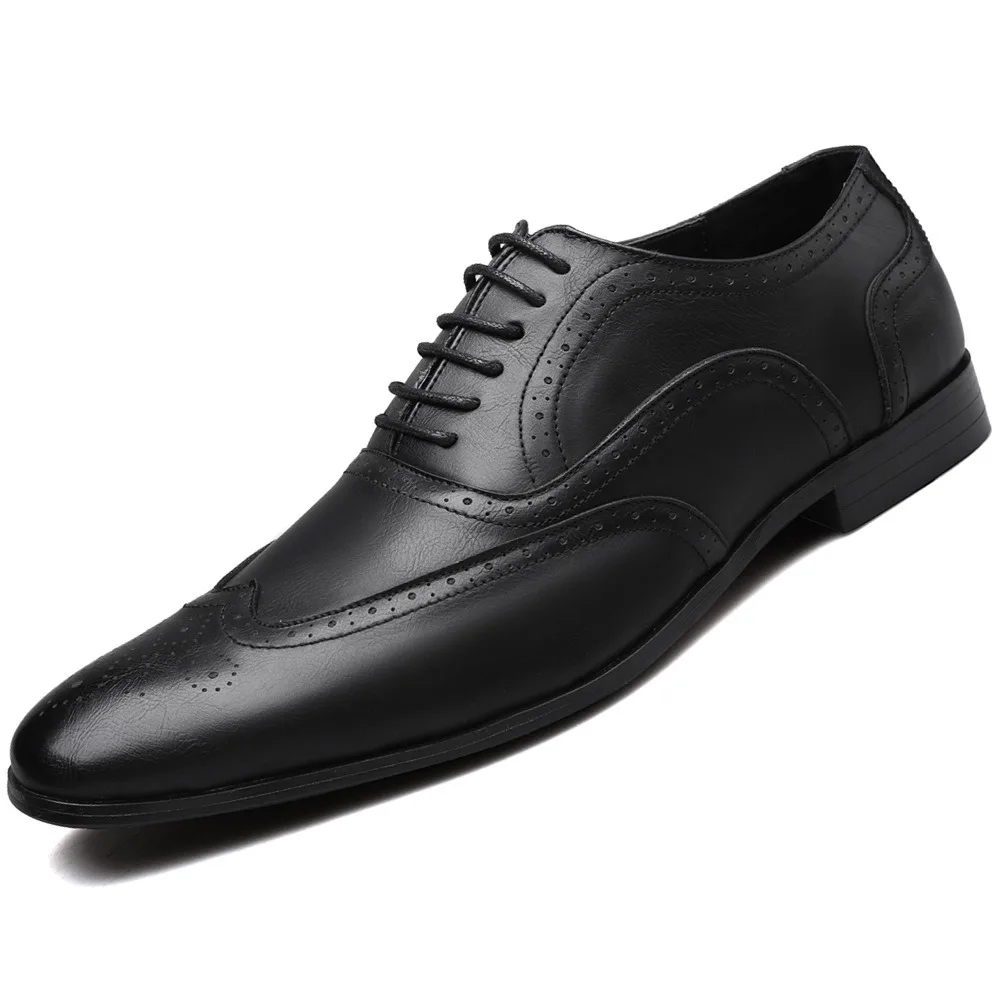 brown brogue shoes man party dresses oxford shoes man chaussures oxfords man wedding shoes suit gentleman herrenschuhe oxfordlar