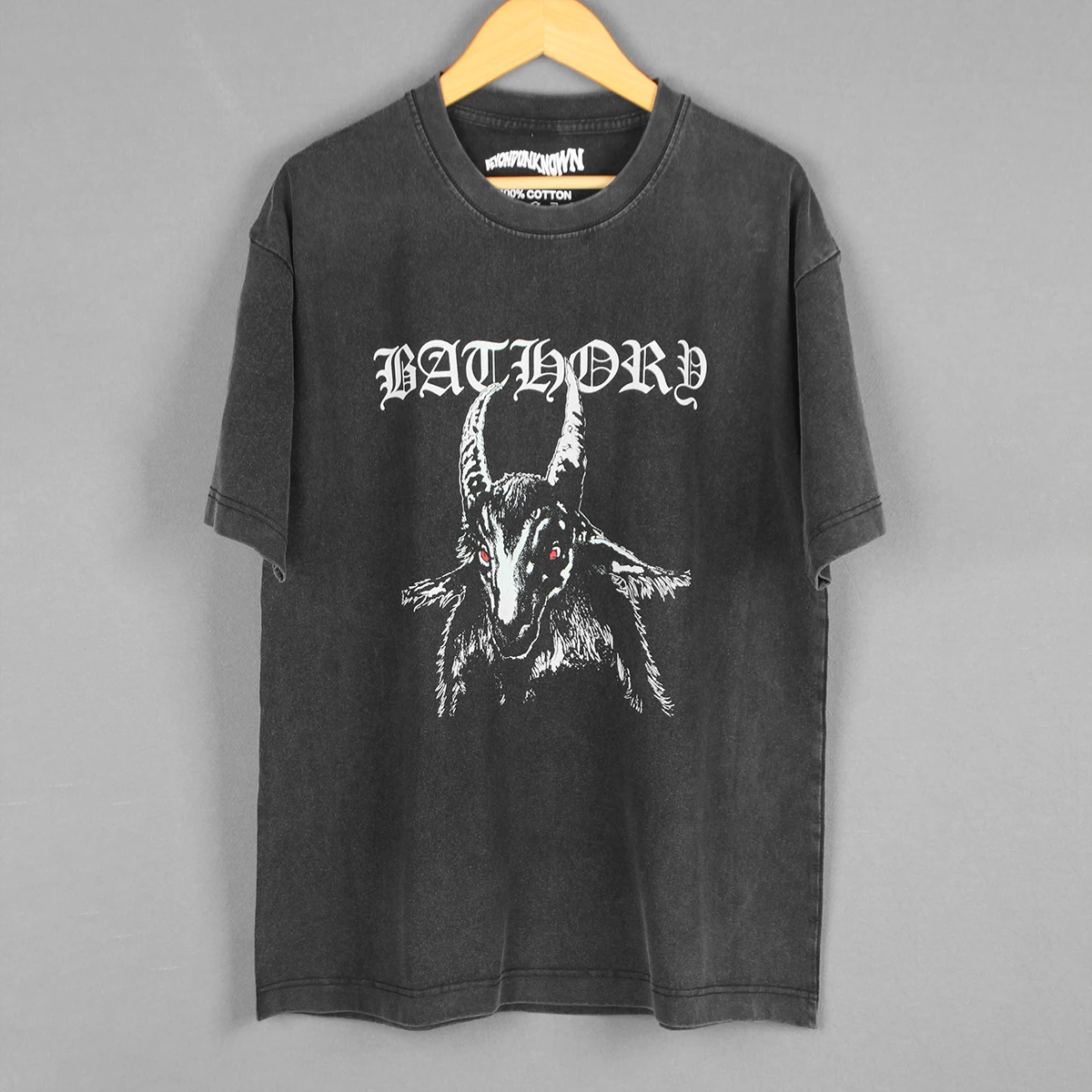 Bathory T-Shirt Celtic Frost Burzum Darkthrone Hellhammer 80S Black Metal Goat Cotton Summer Printed Short Sleeves Shirt