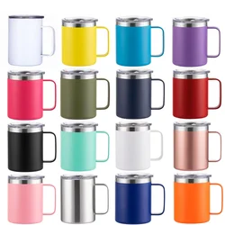 Home Office Use Vacuum Flask Double Wall Stainless Steel  Water Cups 12oz 16oz