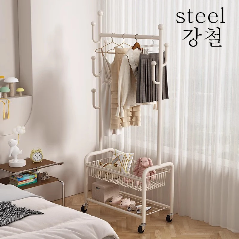 Steel Wardrobe Organizer Clothes Home Organization Bedroom Dorm Room Essential Shoes Bag Hanger Clothes Coat Racks Closet Closet