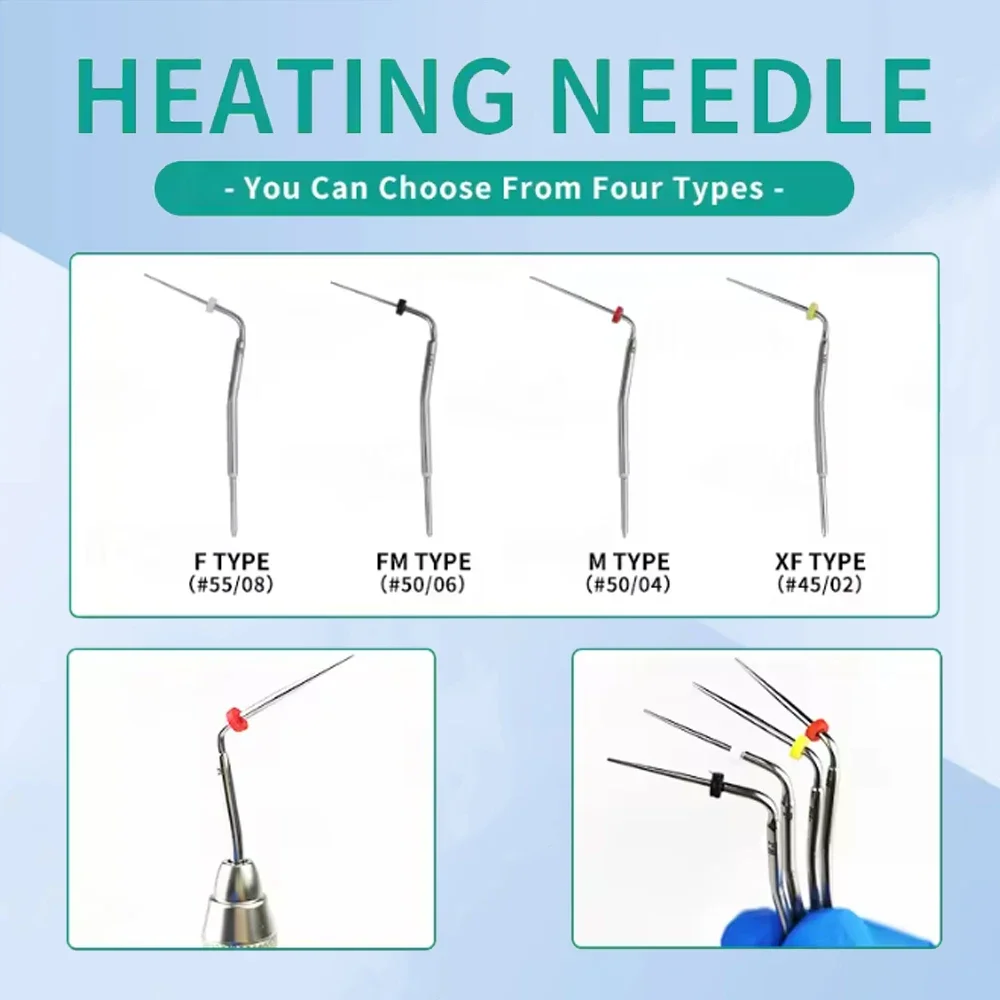 4PCS Professional Heat Carrier Pluggers Buchanan Type B System for Gutta Percha Vertical Condensation Endodontic Obturation