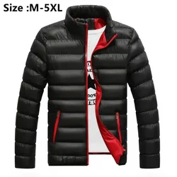 Casaco casual de parka breaker masculino, jaquetas quentes, roupas finas, outwear, outono, inverno, 2024