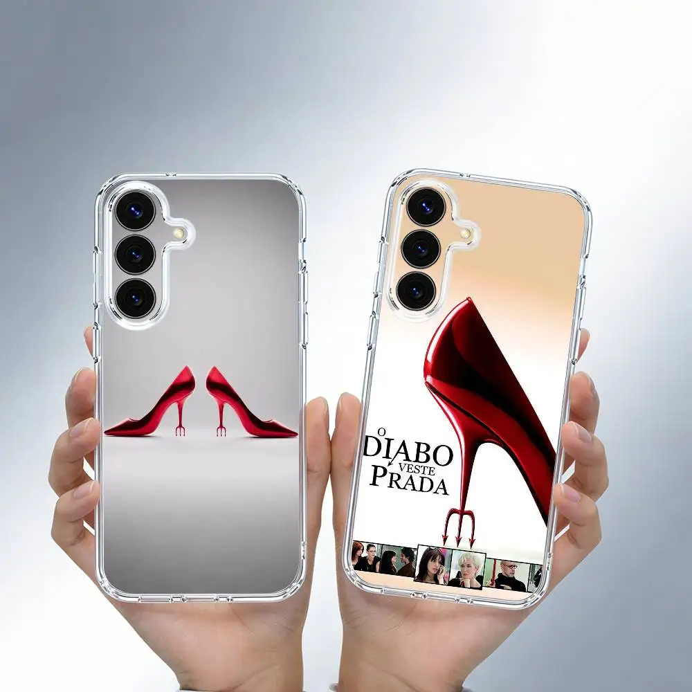The D-Devil W-Wears Prada  phone Case For Samsung S25,24,21,22,23,30,Ultra,20,Plus,Fe,Lite,Note Transparent Cover