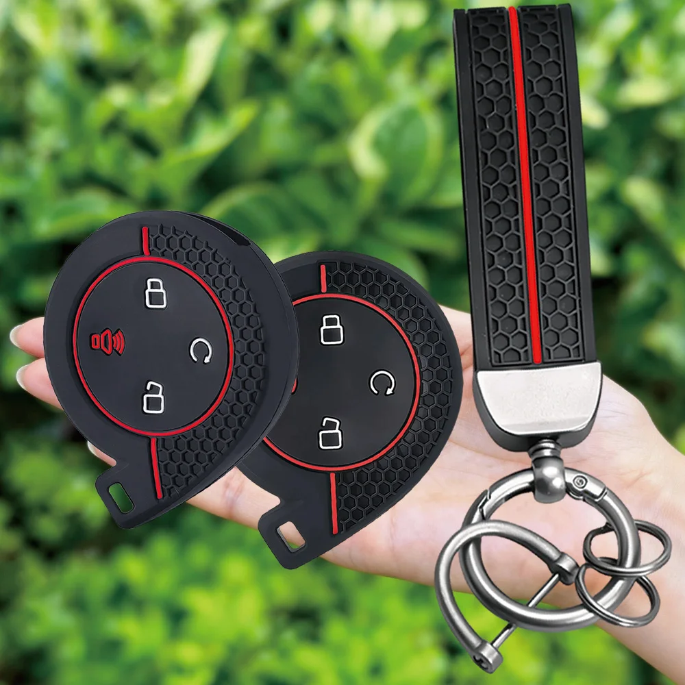 Silicone Car Remote Cover for Great Wall Mountains Seas POER Truck GWM P Series Pickup GWM Cannon Alpha‌‌ Rubber Case Keychain