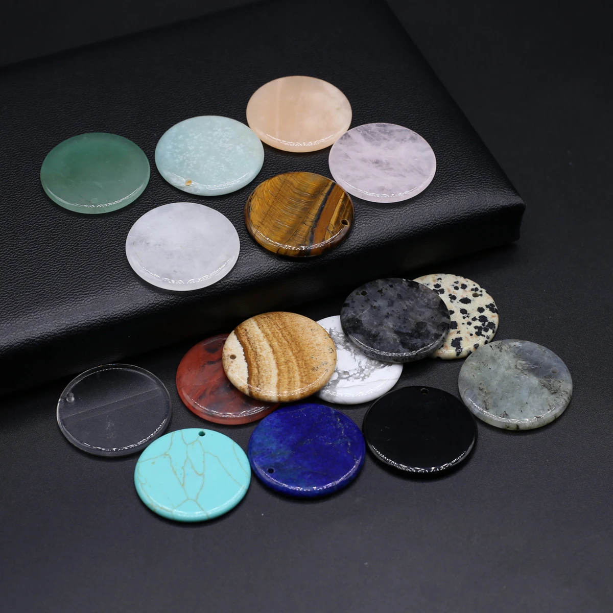 30mm Natural Gem Stone Pendant - Mens Fashion Discord review and price