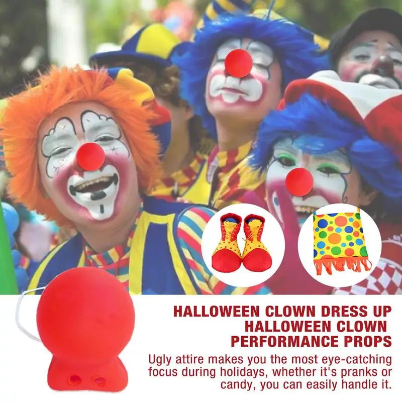 

Латексный нос клоуна на Хэллоуин красный нос клоуна на Хэллоуин страшный фотореквизит для маскарада на Хэллоуин