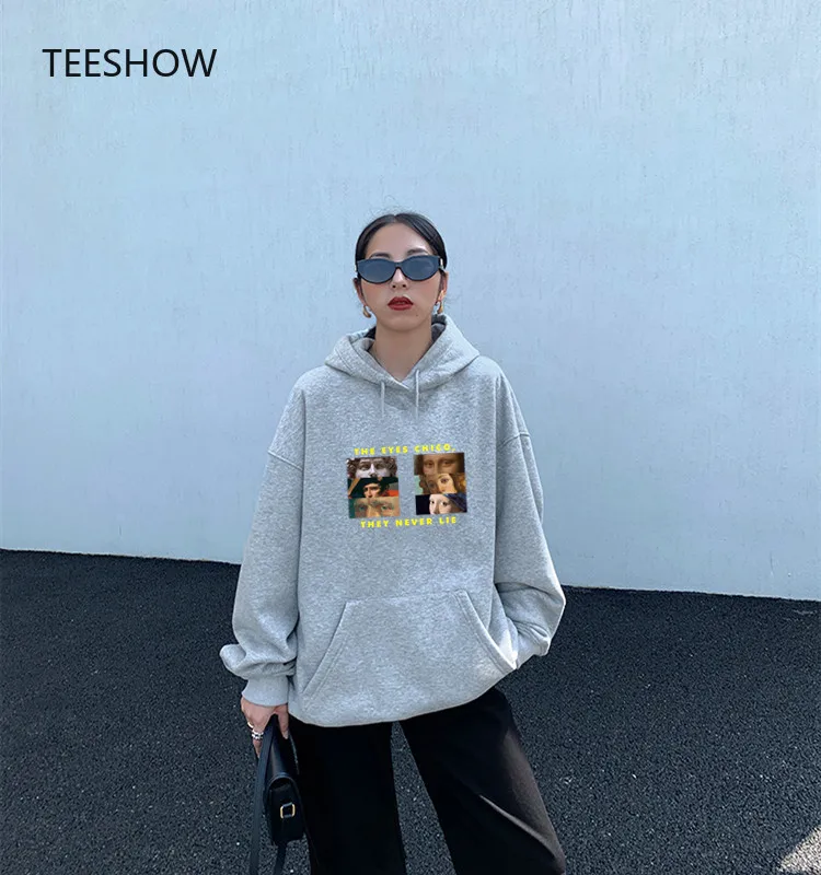 Vintage Hoodies Women print Loose sweatshirt fashion Tops Oversized hoodie Streetwear Aesthetic y2k women's clothes Wholesale