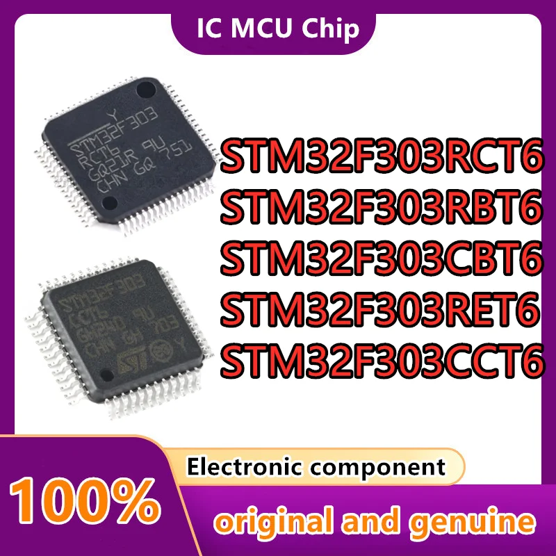 

STM32F303CBT6 STM32F303RBT6 STM32F303RCT6 STM32F303RET6 STM32F303CCT6 Microcontroller (MCU/MPU/SOC) IC Chip 10PCS/LOT