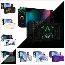 eXtremeRate Full Set Shell for Nintendo Switch OLED, Back Plate Kickstand & Buttons - Patterned Series