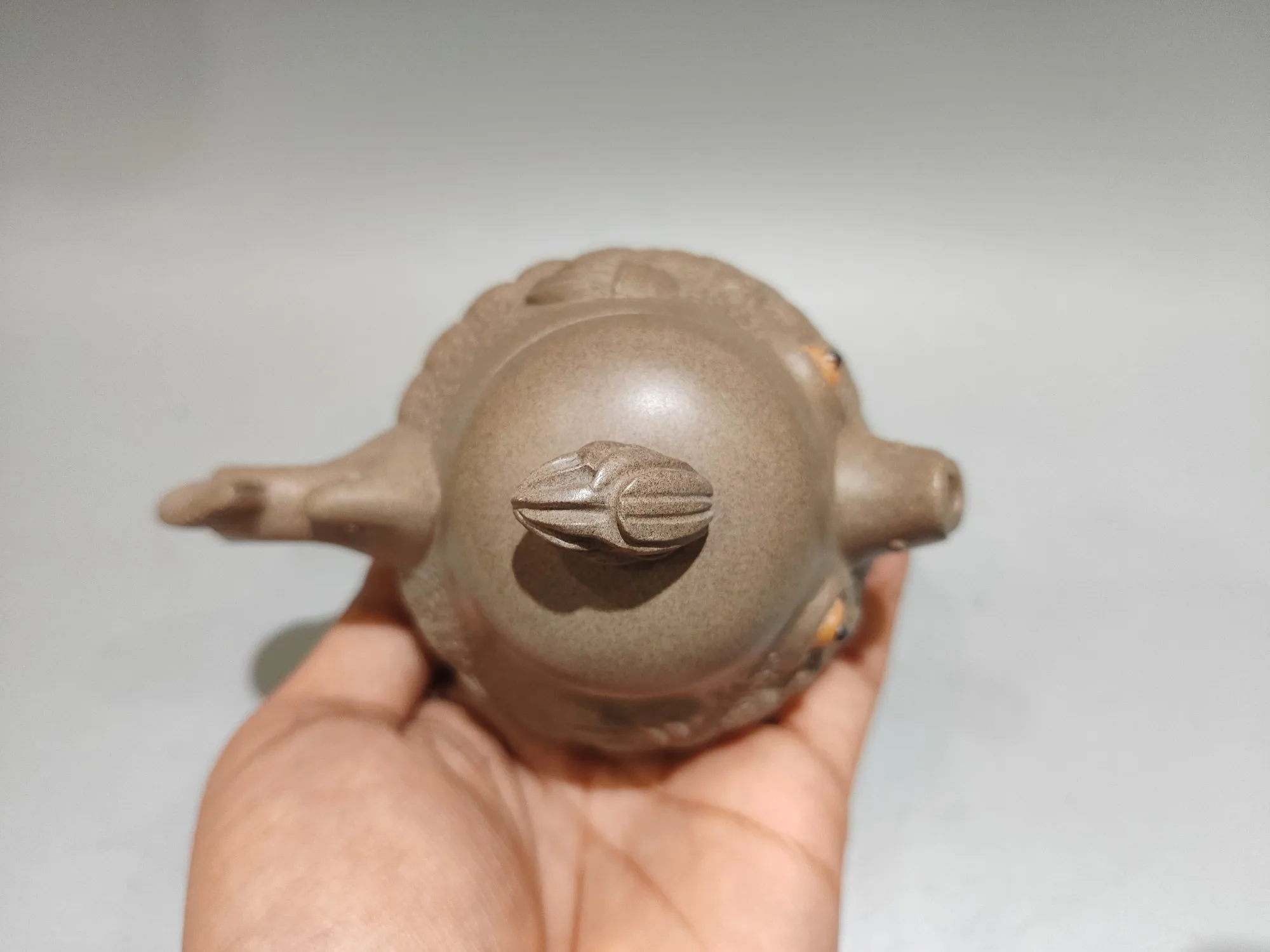 Purple Clay Teapot Raw ore section mud Pufferfish shaped pot kettle Teapot Tea Ceremony Sample Tea