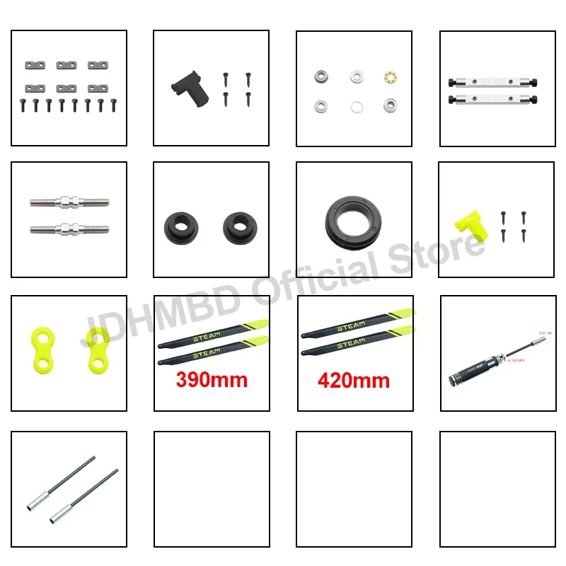 STEAM AK400/420 parts Carbon Fiber Blades Tail Control Linkage Bearing For AK400 420 RC Helicopter