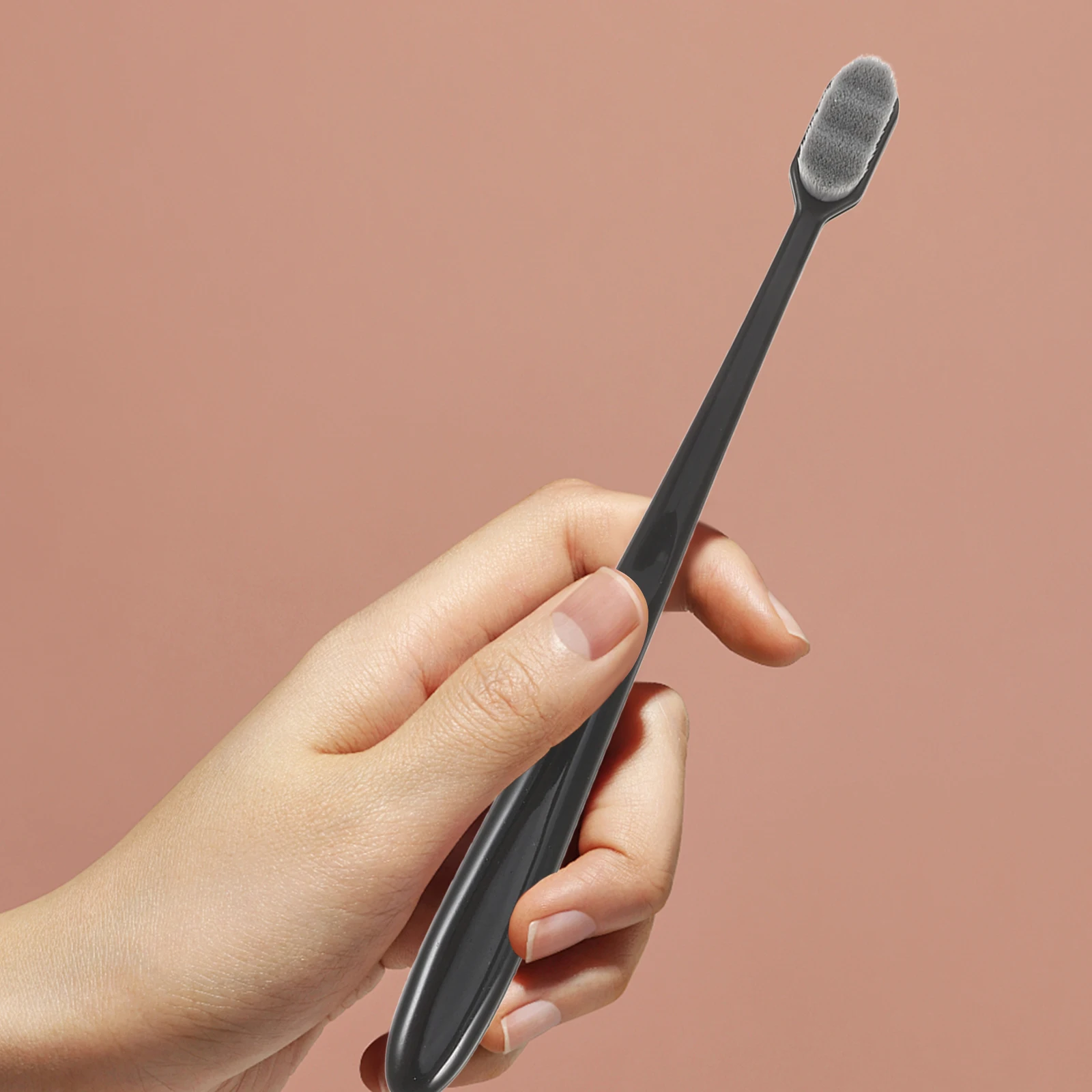 

Bamboo Charcoal Toothbrush 10000 Bristles Small Head Portable Travel Reusable Compact Brushes for Home Camping
