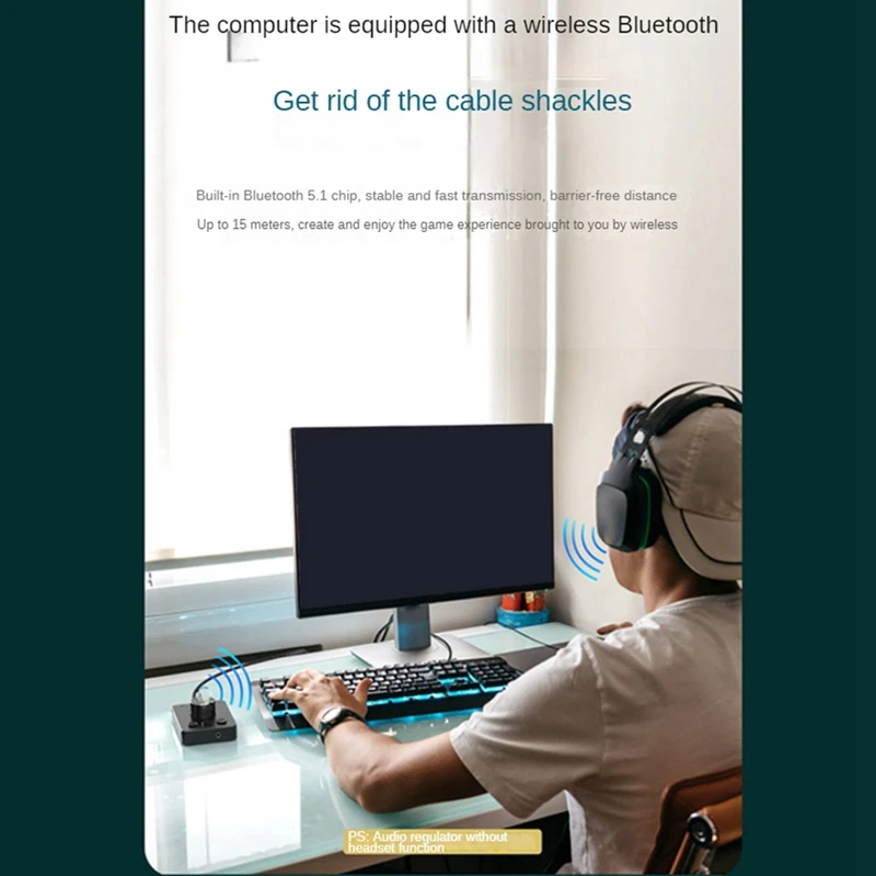 【Superdeals】 Manopola di controllo del volume USB Controller per altoparlante per computer multimediale Manopola di regolazione Mute con un tasto Bluetooth con pausa di riproduzione Sk