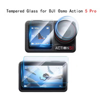 HD Tempered Glass Film for DJI Osmo Action 5 Pro Camera Scratch-proof Screen Protective Film for DJI Action 5 Pro Accessories