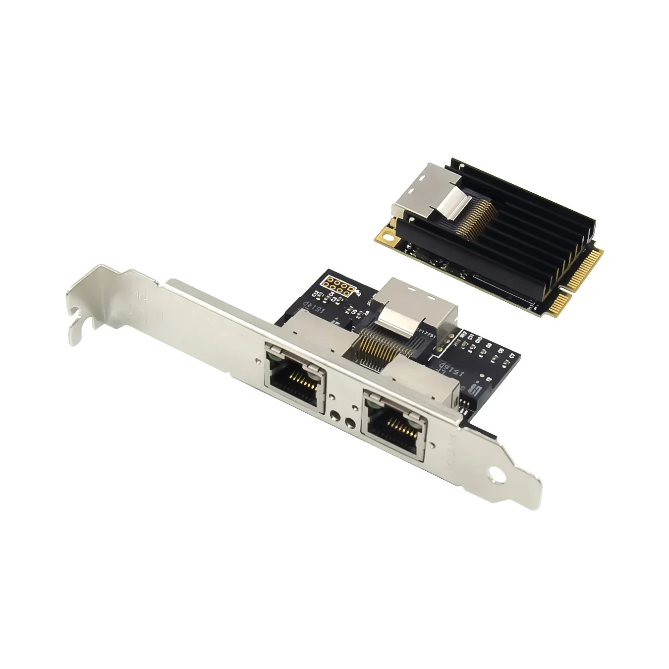 mini PCIE Gigabit Ethernet electrical network card mini PCIe 2 Ports 1000M RJ45 LAN card Chipset INTEL 350AM2