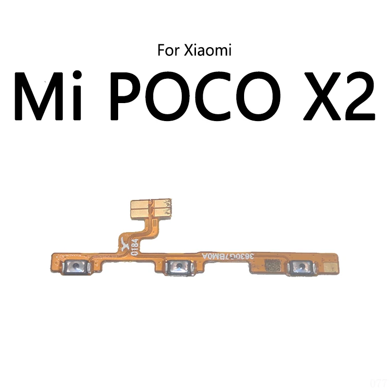 Power Button Switch Volume Mute Button On / Off Flex Cable For Xiaomi Mi POCO F1 F2 Pro F3 X2 X3 NFC M2 Pocophone M3