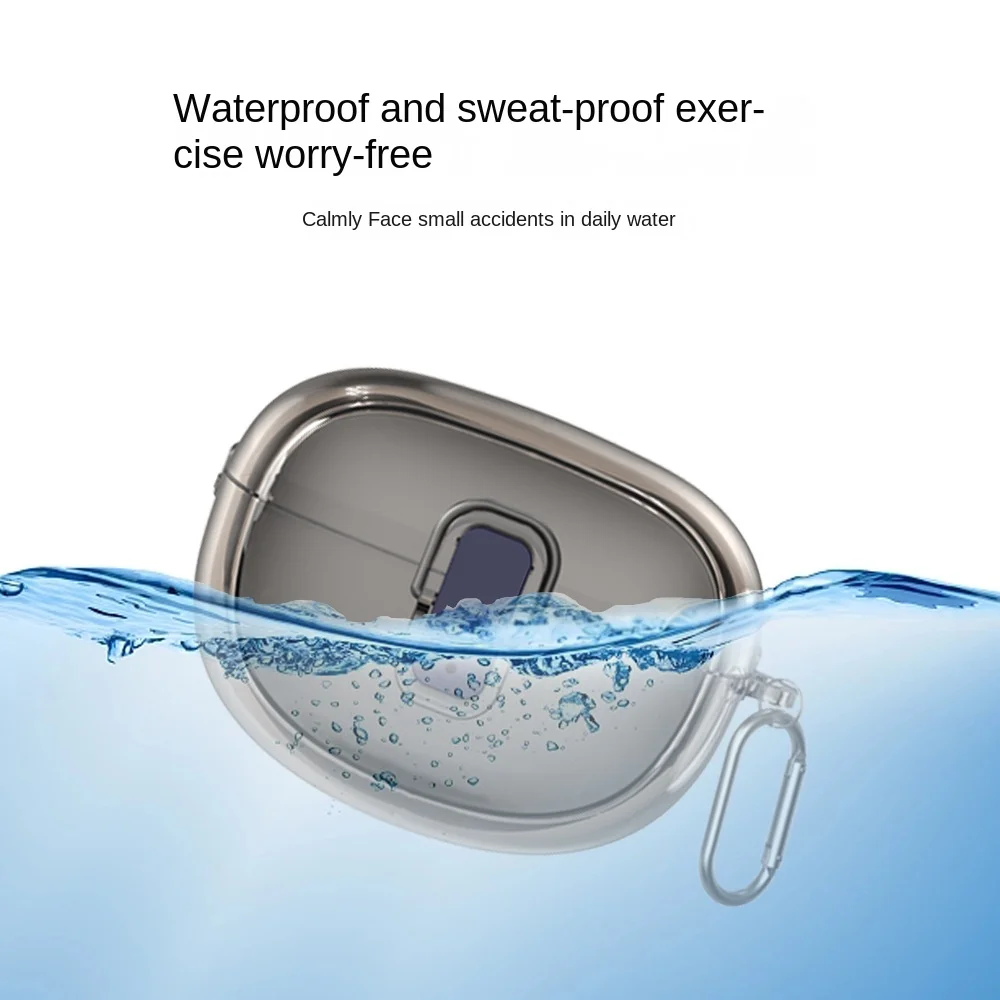 Transparent Earphone Protector Security Lock Fall Prevention Earphone Case Lightweight for Bose Ultra 0pen Earbuds