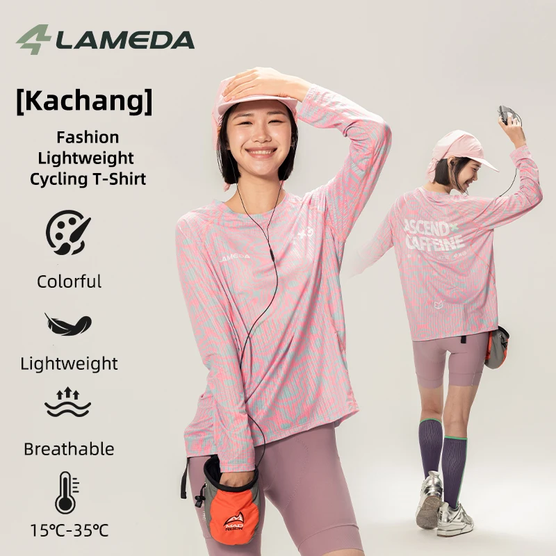 LAMEDA 2026 New Bicycle Jersey Casual Long-Sleeve Tee for Outdoor Sports Running Badminton Cycling Long Jersey for Men Women